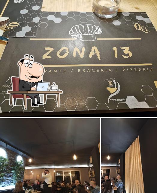 Gli interni di Ristorante braceria pizzeria Zona 13