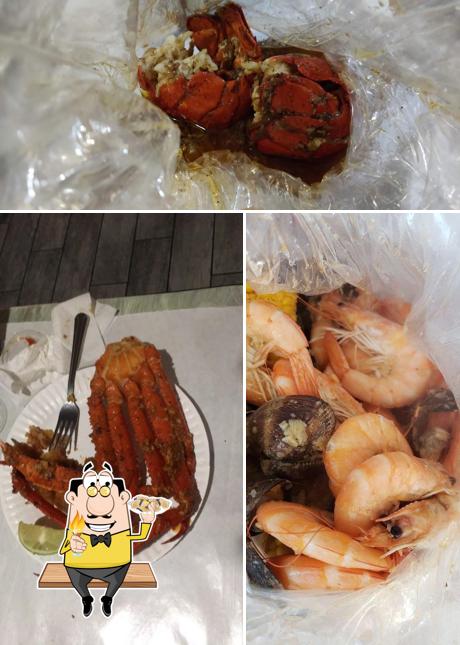 Get seafood at Shaking Crab