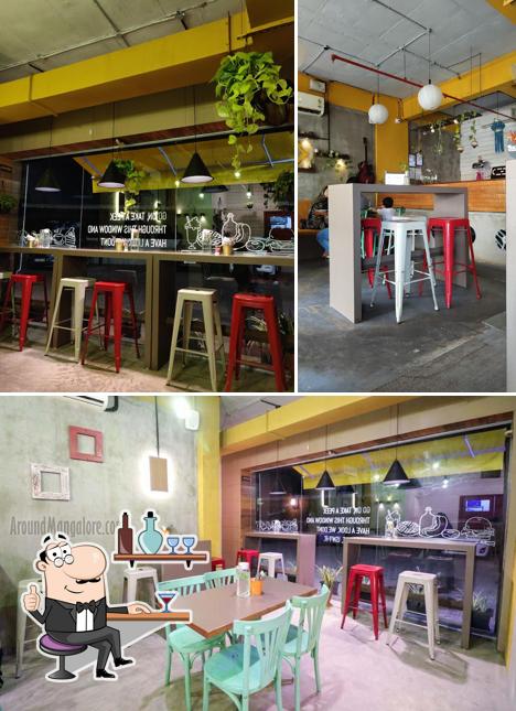 Take a seat at one of the tables at The Good Galette