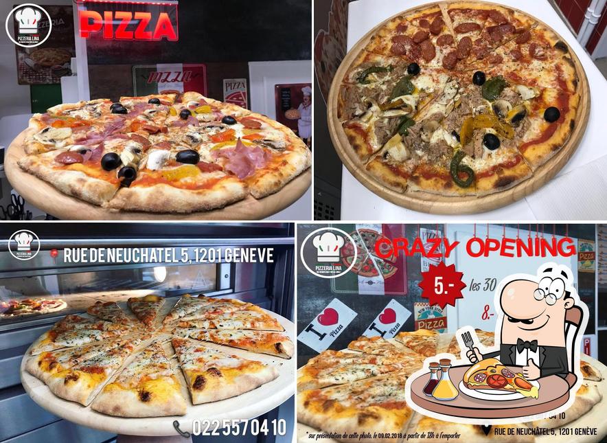 A Pizzeria Lina, vous pouvez essayer des pizzas