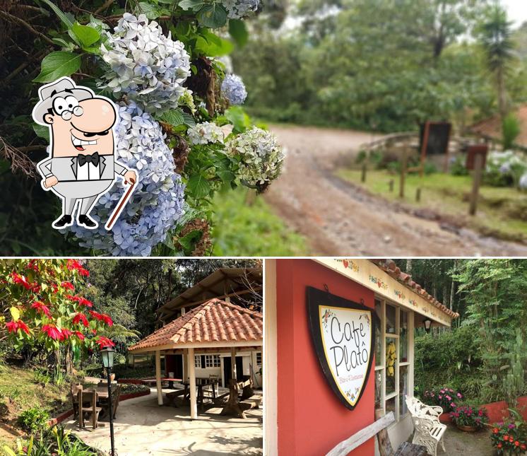 Veja imagens do exterior do Café Platô