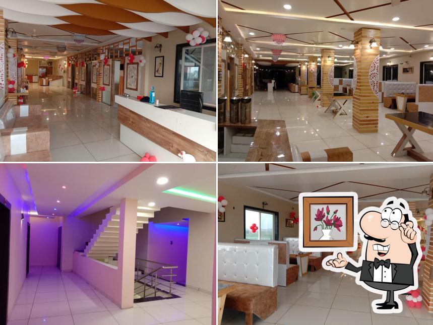 The interior of Hotel Patel Palace & restaurant
