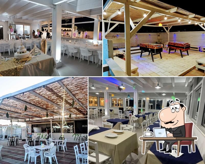 Gli interni di Lido Bonita Beach Ristorante Fico A Mare
