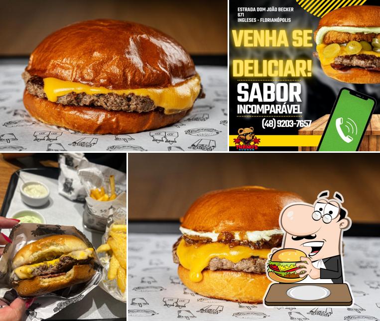 Hambúrguer em Trend’s Burger