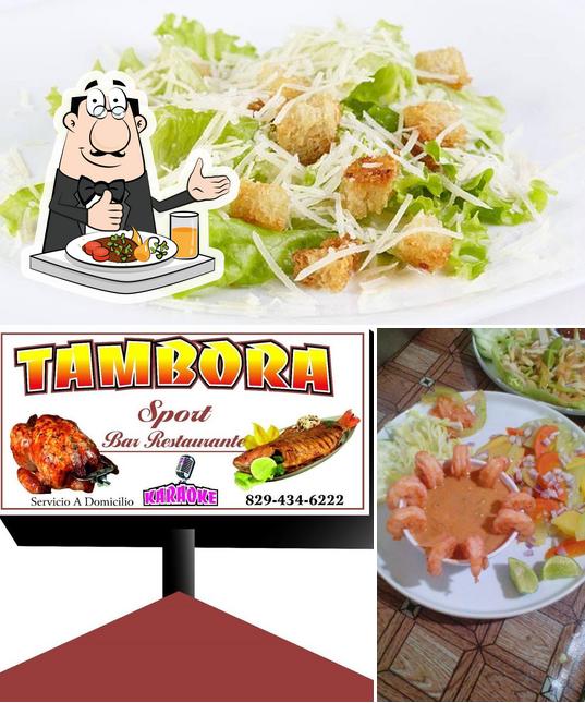 Food at La Tambora Sport Bar Restaurant