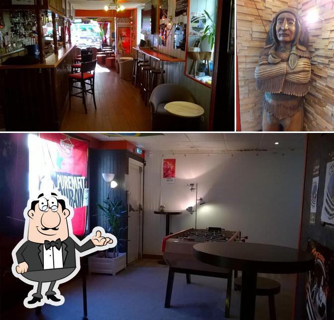 Bar Le Cheyenne se distingue par sa intérieur et extérieur