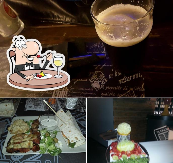 The image of Piano B’s food and beer