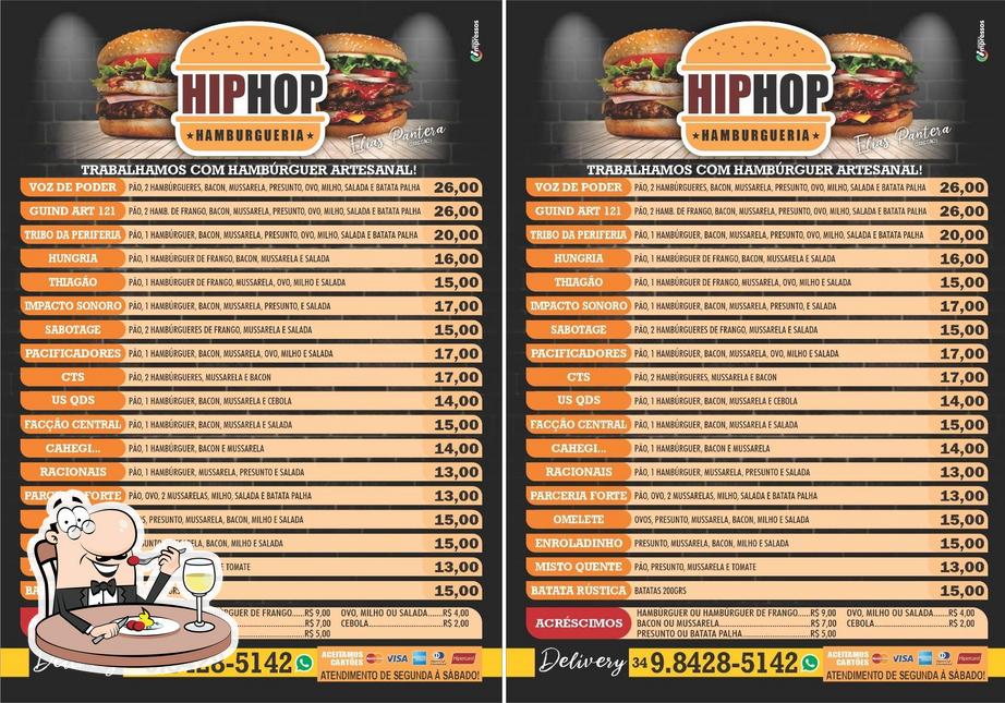 Comida em Hip Hop Hamburgueria Delivery