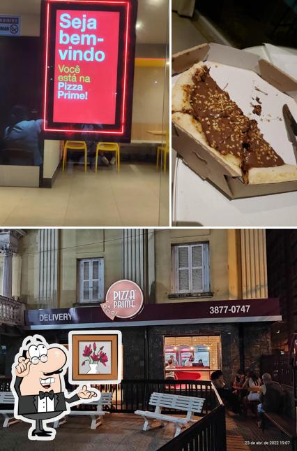 A imagem do Pizza Prime - Santos’s interior e sobremesa