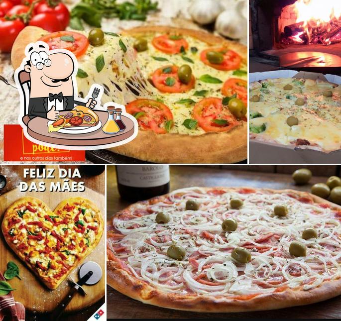 Consiga diferentes variedades de pizza