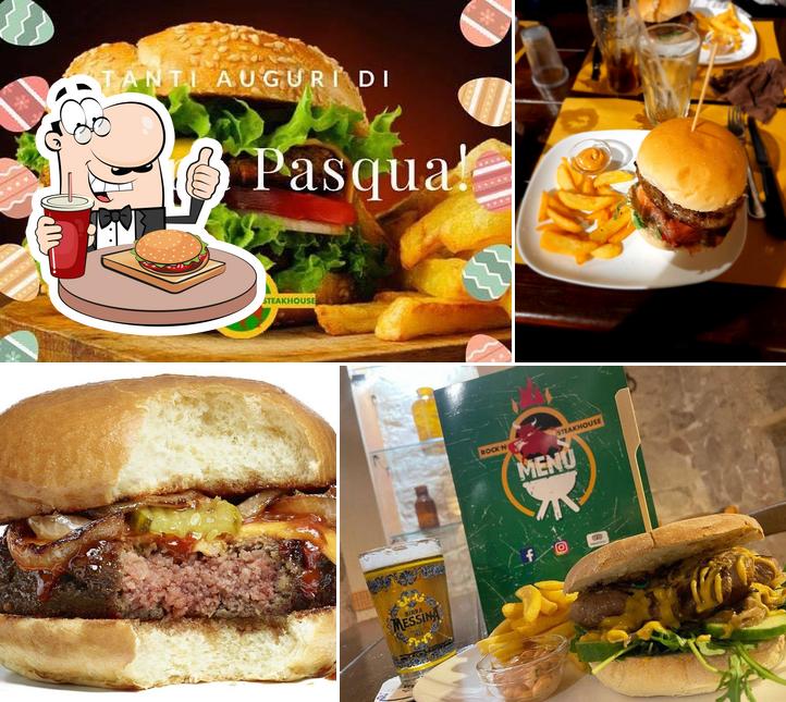 Prova un hamburger a Rock’n steakhouse