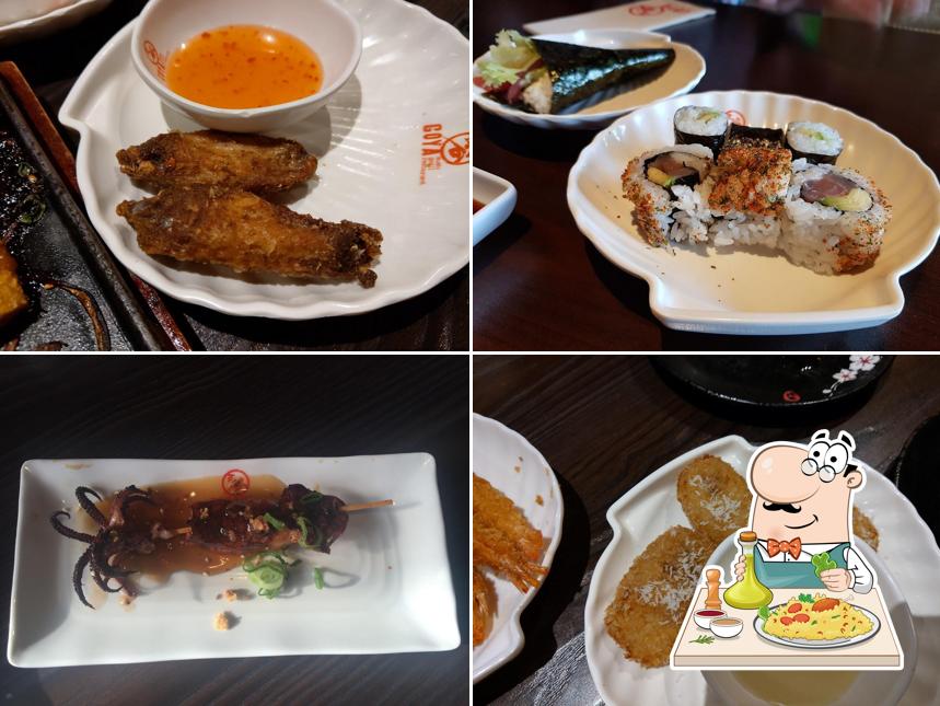 Meals at Sushi & Grill Restaurant Goya