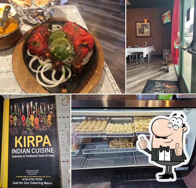 Here's a picture of Kirpa Indian Cuisine