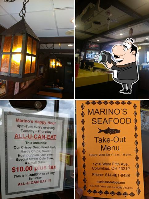 Marino's Seafood Fish & Chips in Columbus Restaurant menu and reviews