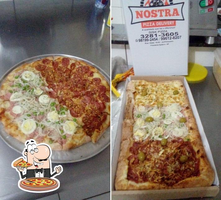 Peça diversos variedades de pizza