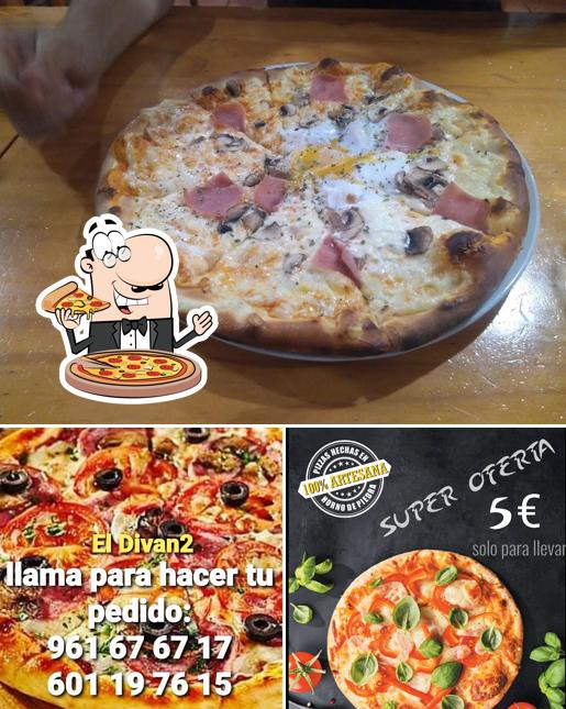 En El Diván 2, puedes probar una pizza