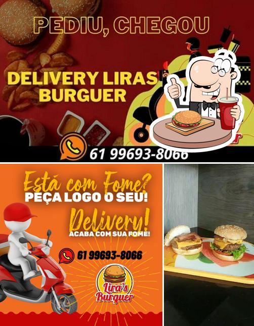 Peça um hambúrguer no Lira's Burguer