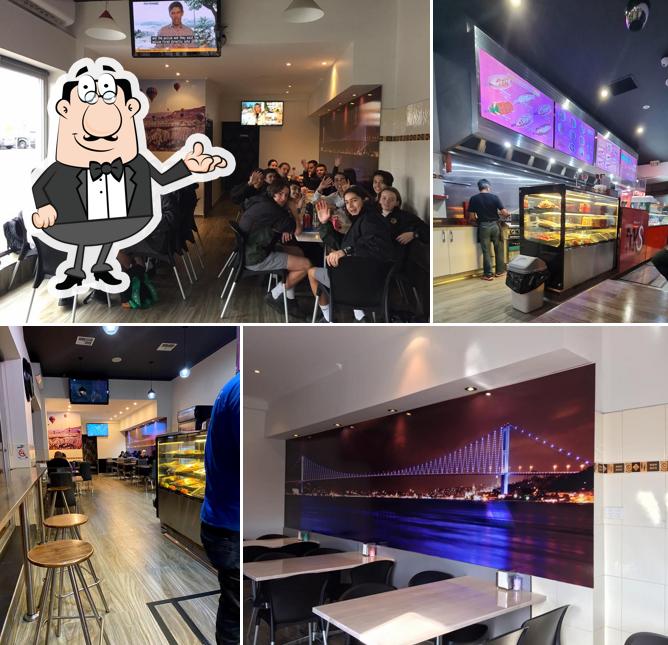 El interior de Melbourne Kebab Station