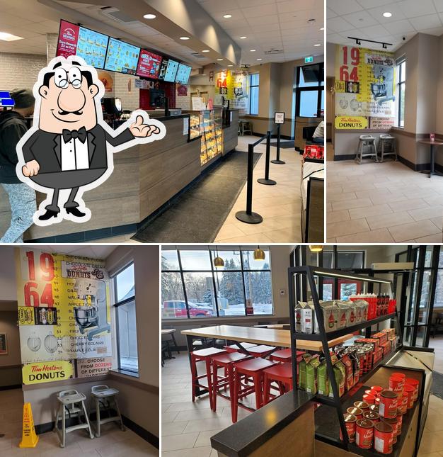 L'intérieur de Tim Hortons