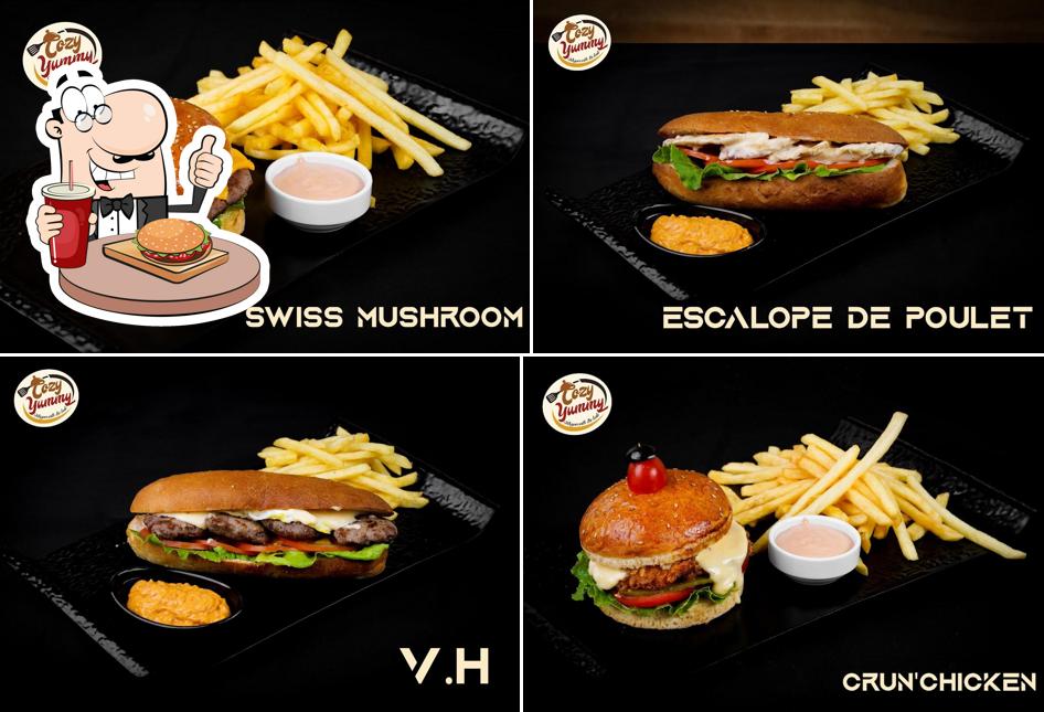 Les hamburgers de COZY YUMMY will satisferont une grande variété de goûts