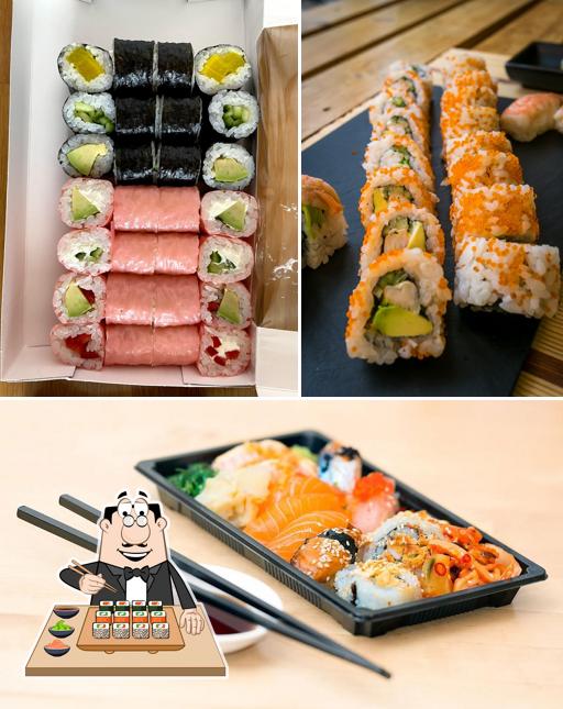 Pick different sushi options