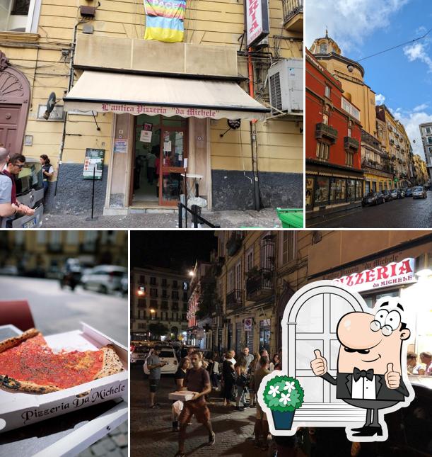 Goditi la vista dagli esterni di L'Antica Pizzeria Da Michele