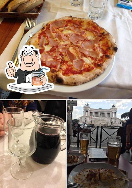 Ristorante Bella Roma si caratterizza per la bevanda e pizza