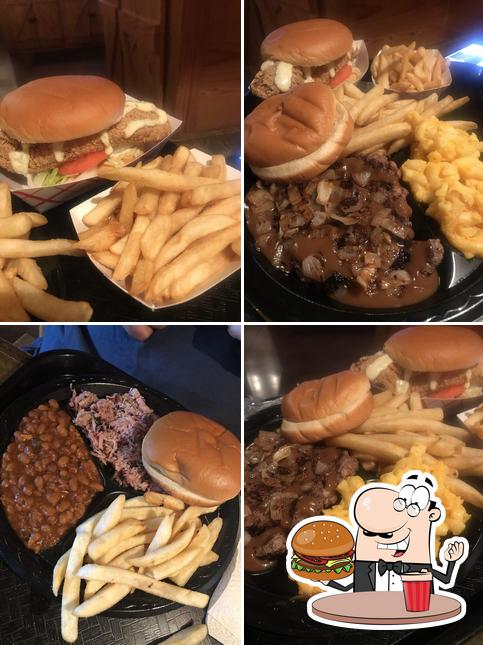 Try out a burger at Fat Man's Bar B Que