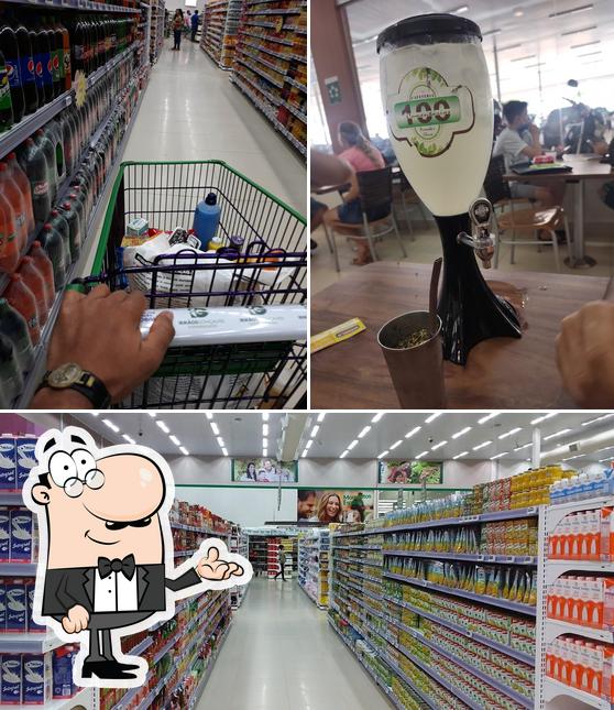 O interior do Supermercado Irmãos Gonçalves