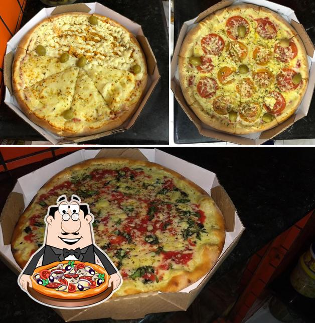 Peça diferentes tipos de pizza