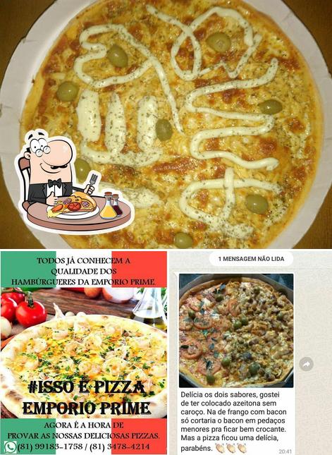 Consiga pizza no Restaurante Empório Prime