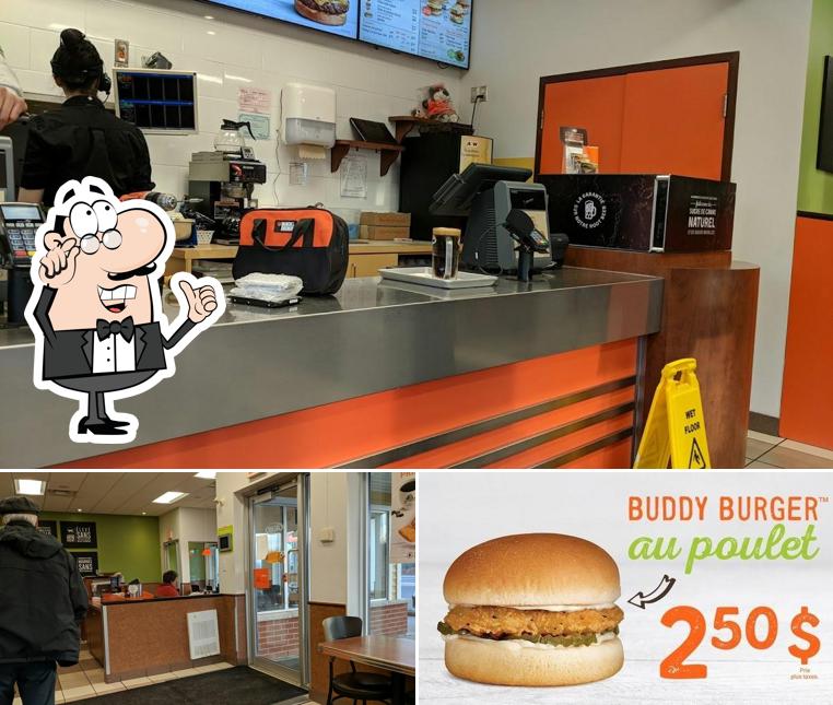 Parmi les différentes choses de la intérieur et la nourriture, une personne peut trouver sur A&W Canada