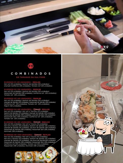 Dorý Sushi Bar serve uma variedade de sobremesas