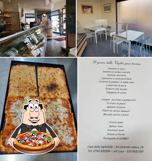 A Casa Della Tagliatella, puoi assaggiare una bella pizza