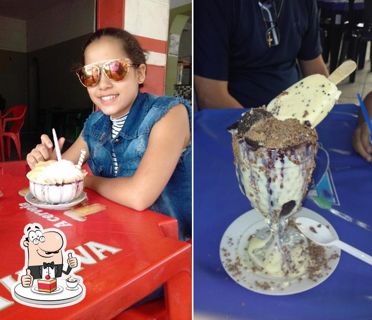Churrascaria E Pizzaria Casarao provê uma escolha de sobremesas