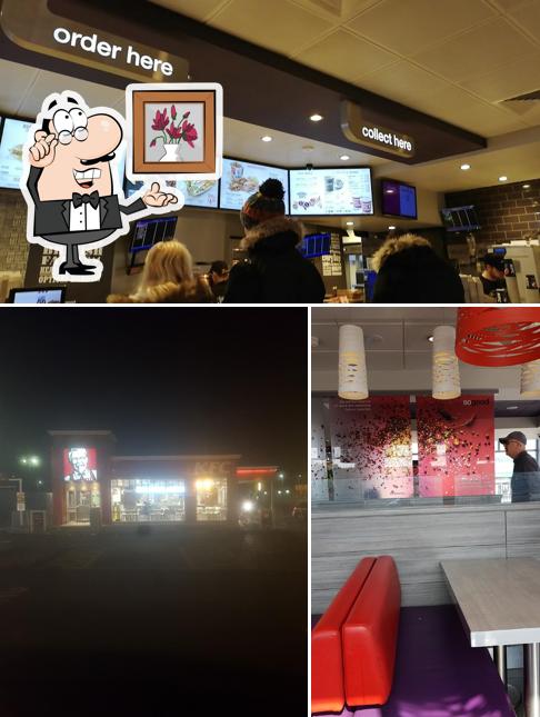 The interior of KFC Port Talbot - Christchurch Road