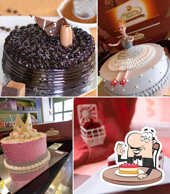 Look at this picture of Ribbons and Balloons - The Cake Shop