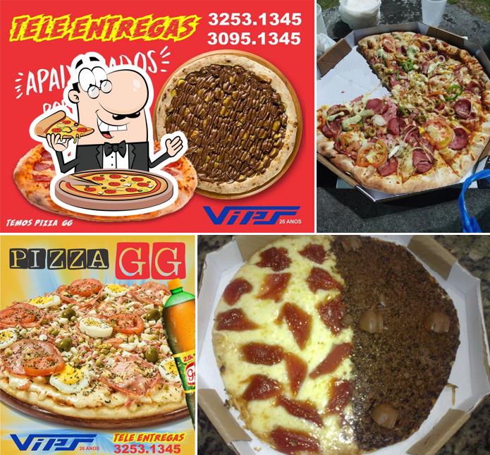 Peça pizza no VIPS Pizzaria