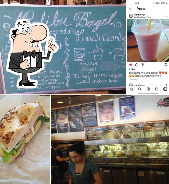 Malibu Bagel Cafe in Upland Restaurant menu and reviews