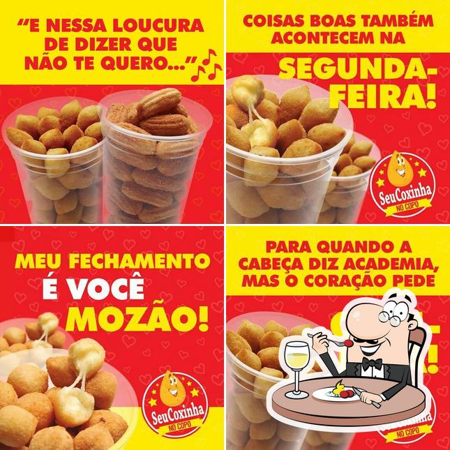 Comida em Seu Coxinha no Copo Três Corações