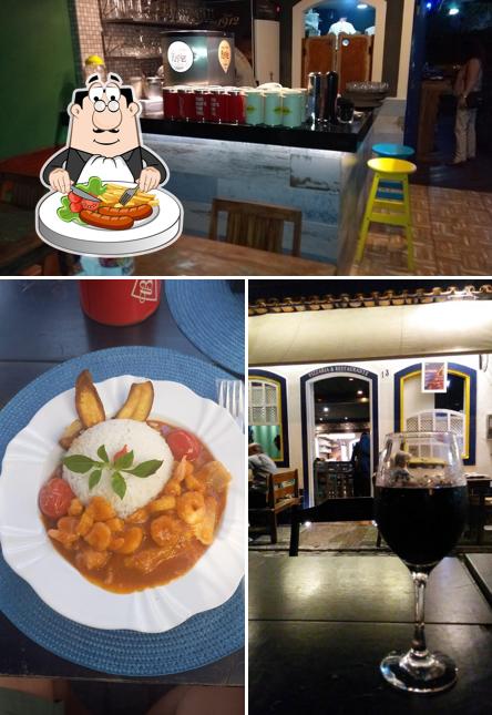 A ilustração do Escritório do Chef Cabo Frio’s comida e interior