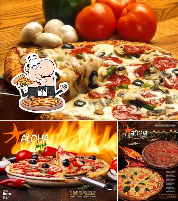 Aloha Pizza para Lunas restaurante e pizzaria. 3456 1797