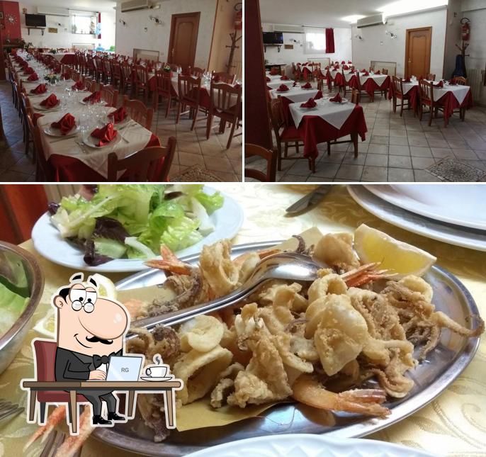 Questa è la immagine che raffigura la interni e cibo di Mare e Monti