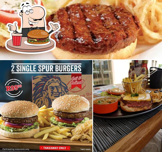Try out a burger at Wild Eagle Spur Steak Ranch