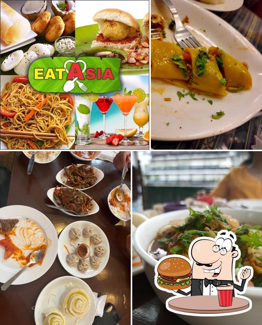 Order a burger at Garden Asia Restaurant