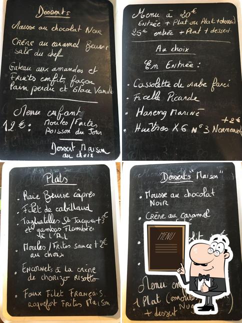 Découvrez le menu du jour sur le tableau