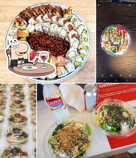 Food at NISHI Poke & Sushi Roll