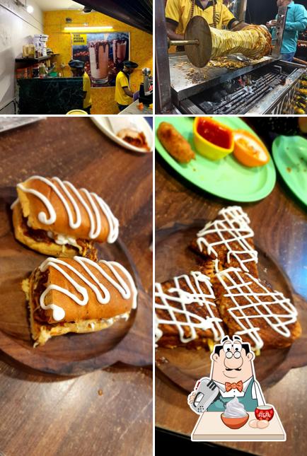 The Pizza House Cafe provides a selection of desserts