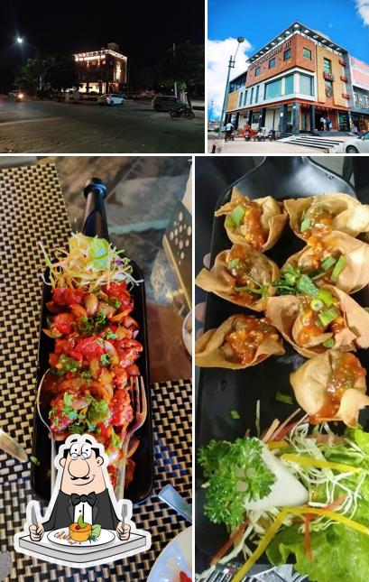 This is the picture displaying food and exterior at The headquarters BTI