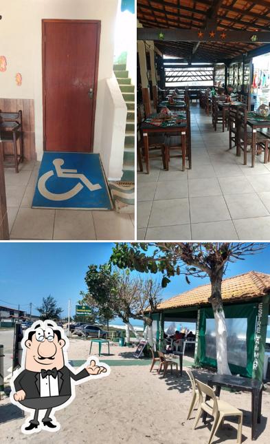 O interior do Restaurante Estrela do Mar Saquarema